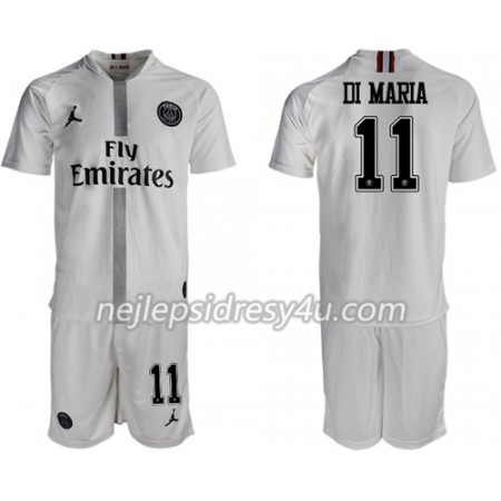 Fotbalový Dres Paris Saint-Germain Di Maria 11 Jodan Bílá Dětské Alternativní 2018/19